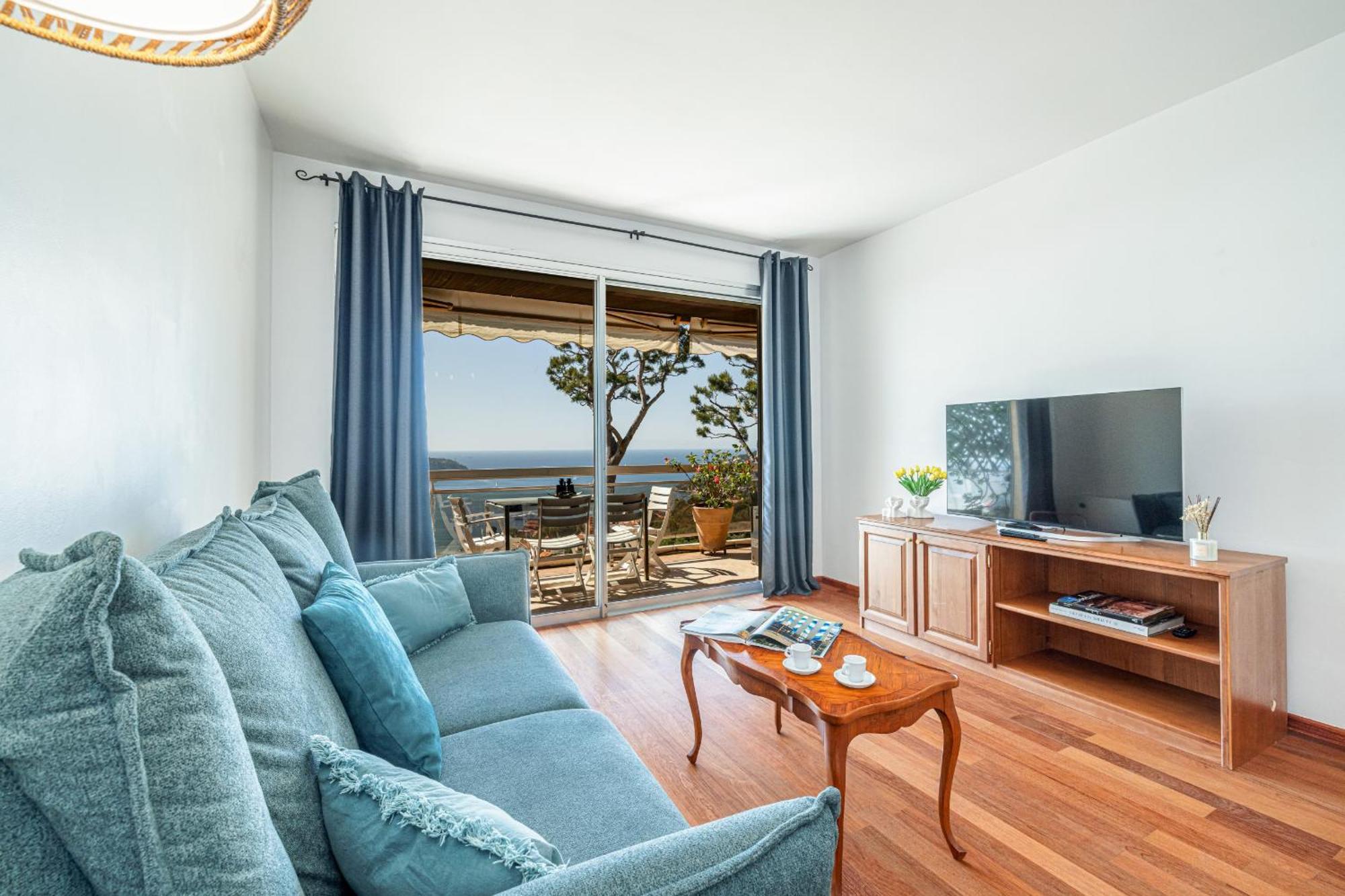 Extraordinary Sea View - 1 Bdr With Ac Lejlighed Villefranche-sur-Mer Eksteriør billede